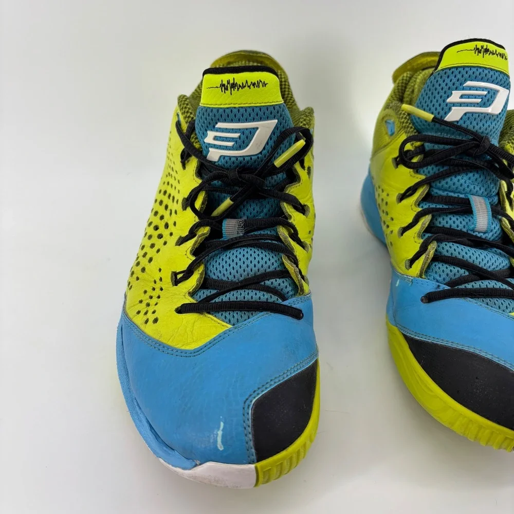 Good Jordan‎ CP3 VII AE Men Basketball Shoes 13 Blue Yellow Perforated Retro